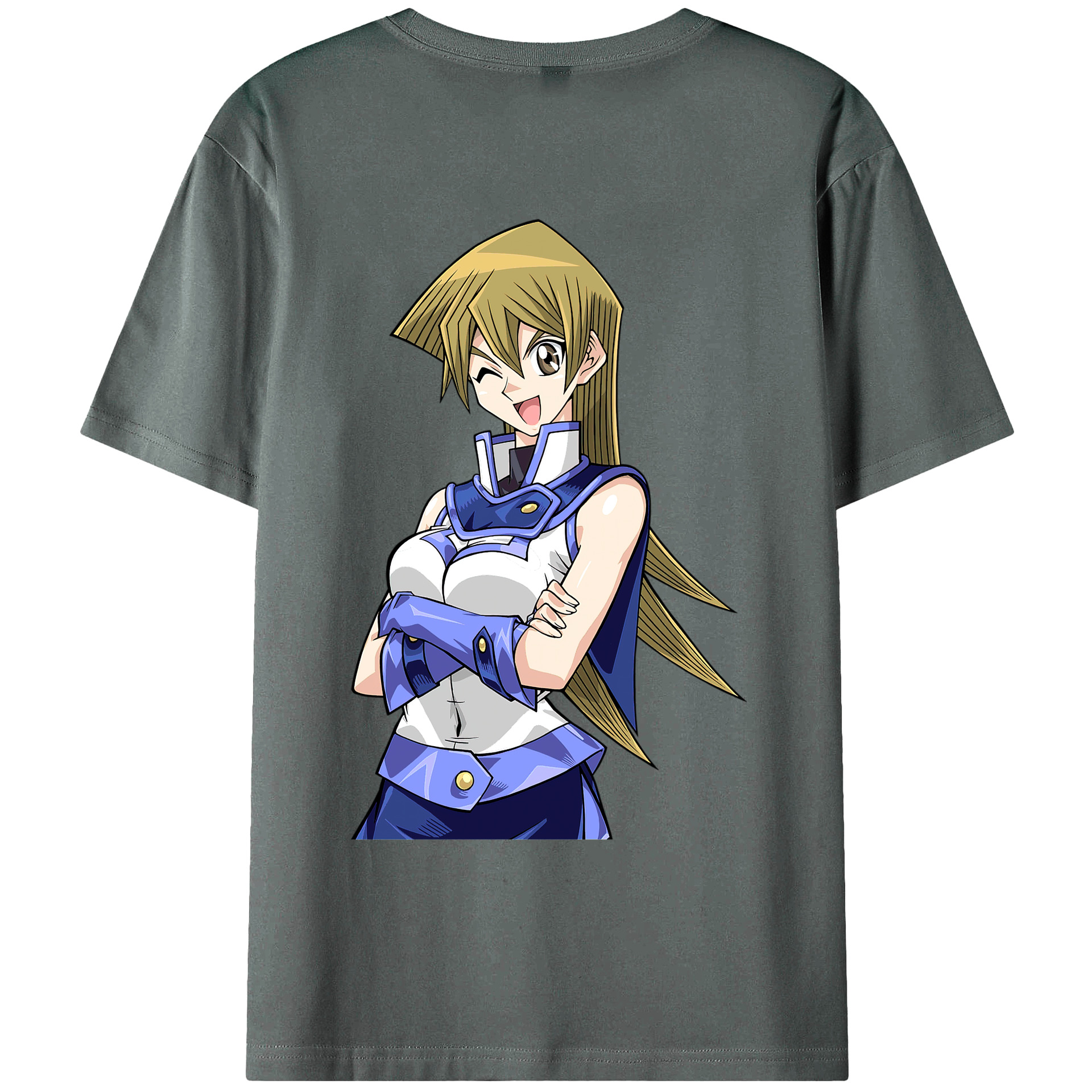 （画像用） 遊☆戯☆王 Yu-Gi-Oh! 綿100％ メンズ半袖Tシャツ（バックプリント） 通気性